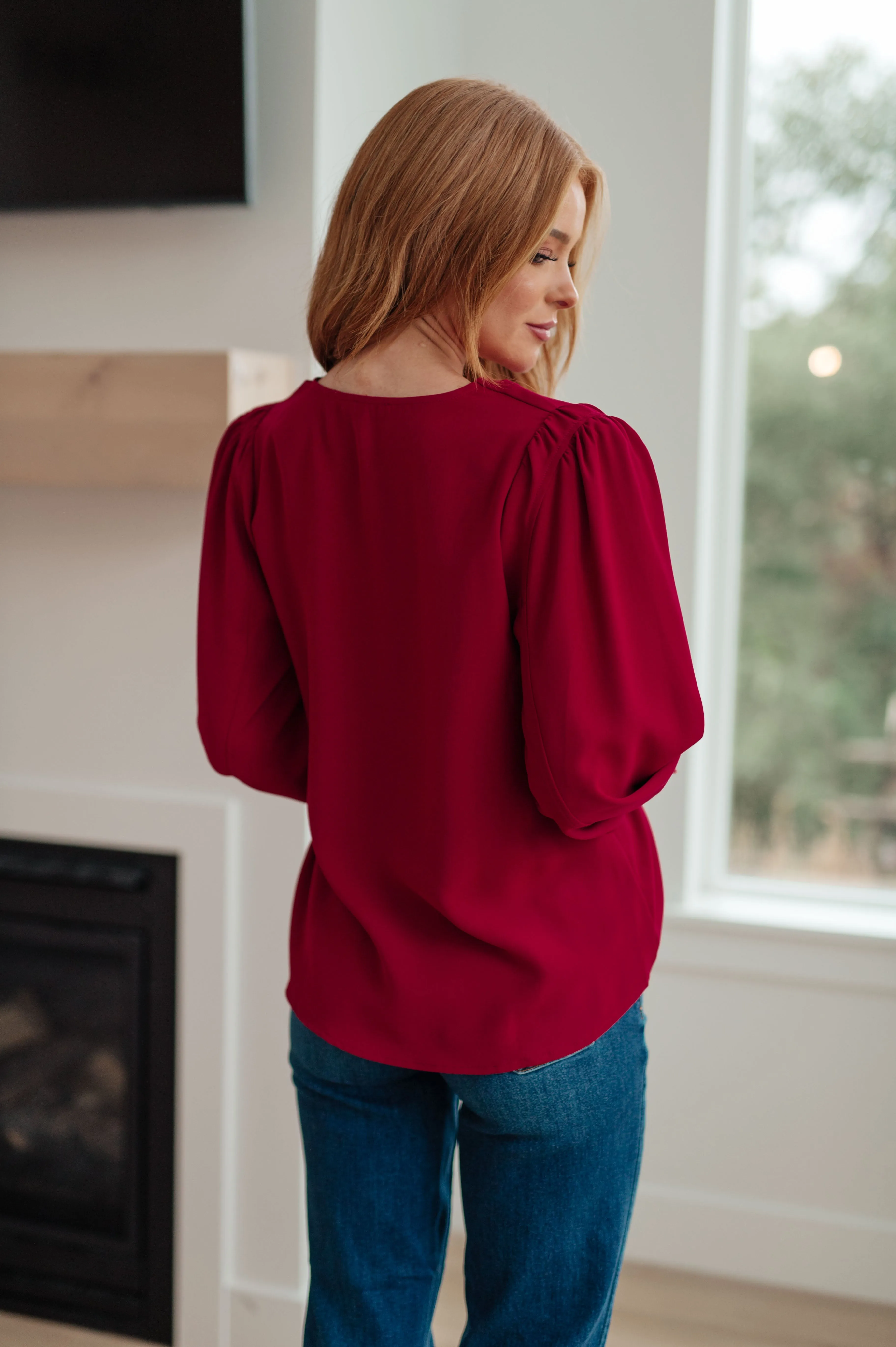 Back in Business V-Neck Blouse - 11/8