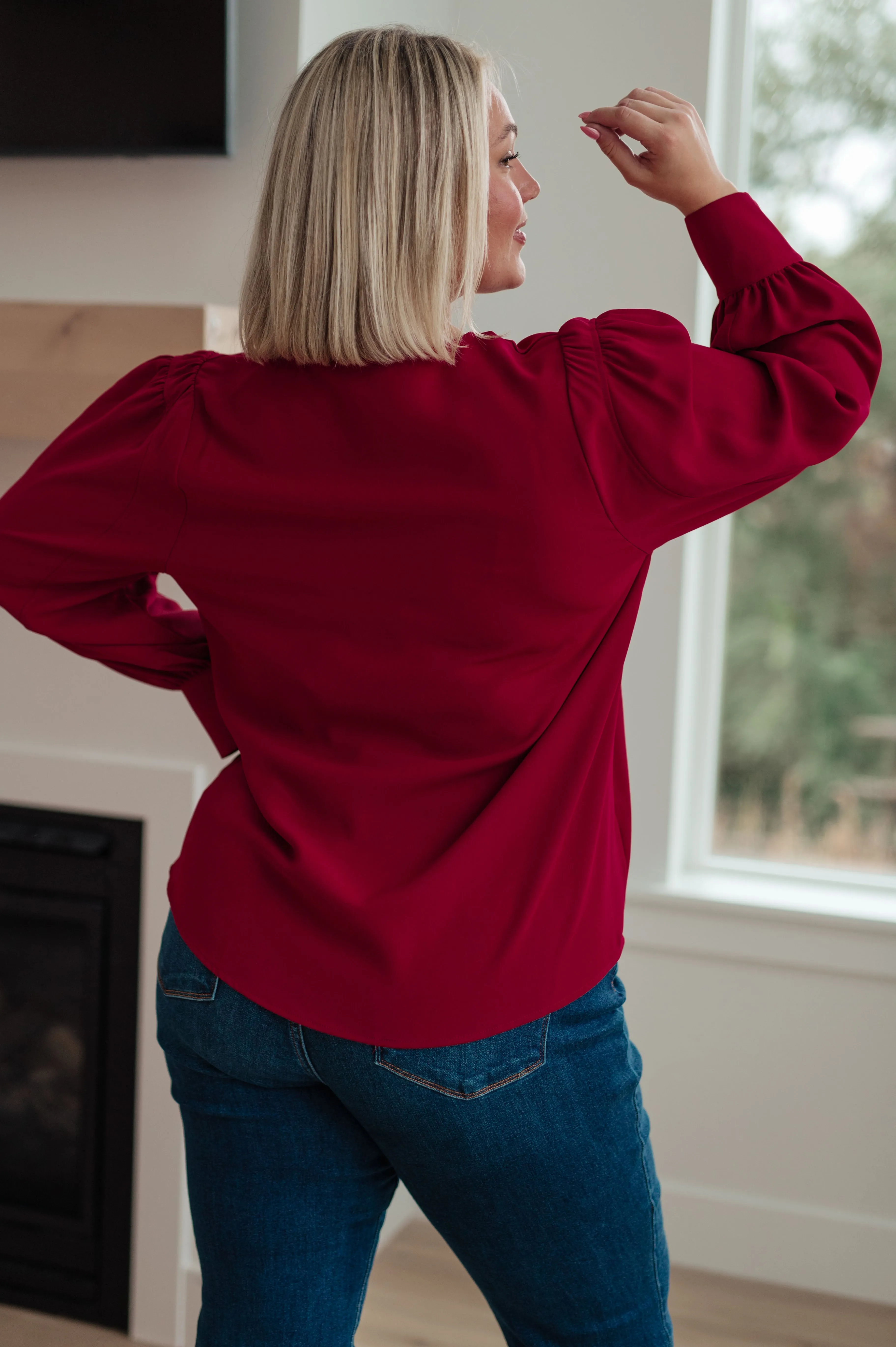 Back in Business V-Neck Blouse - 11/8