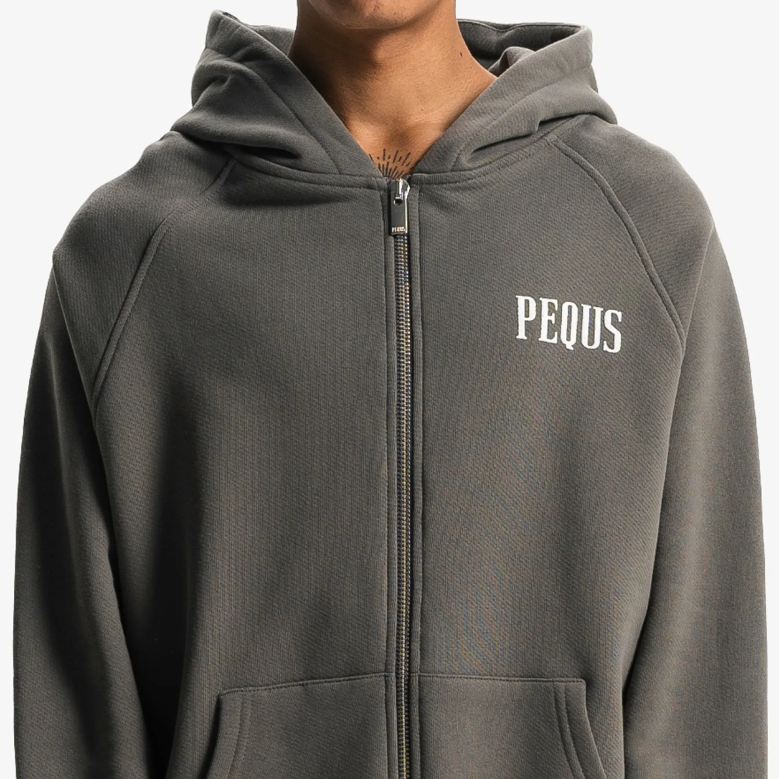 Back Logo Zip Hoodie