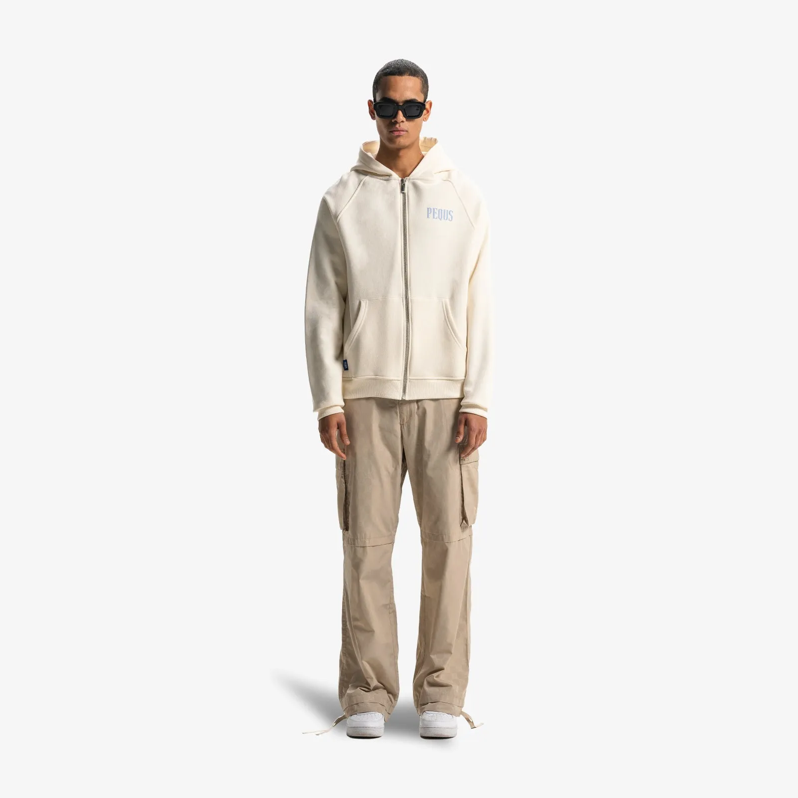 Back Logo Zip Hoodie