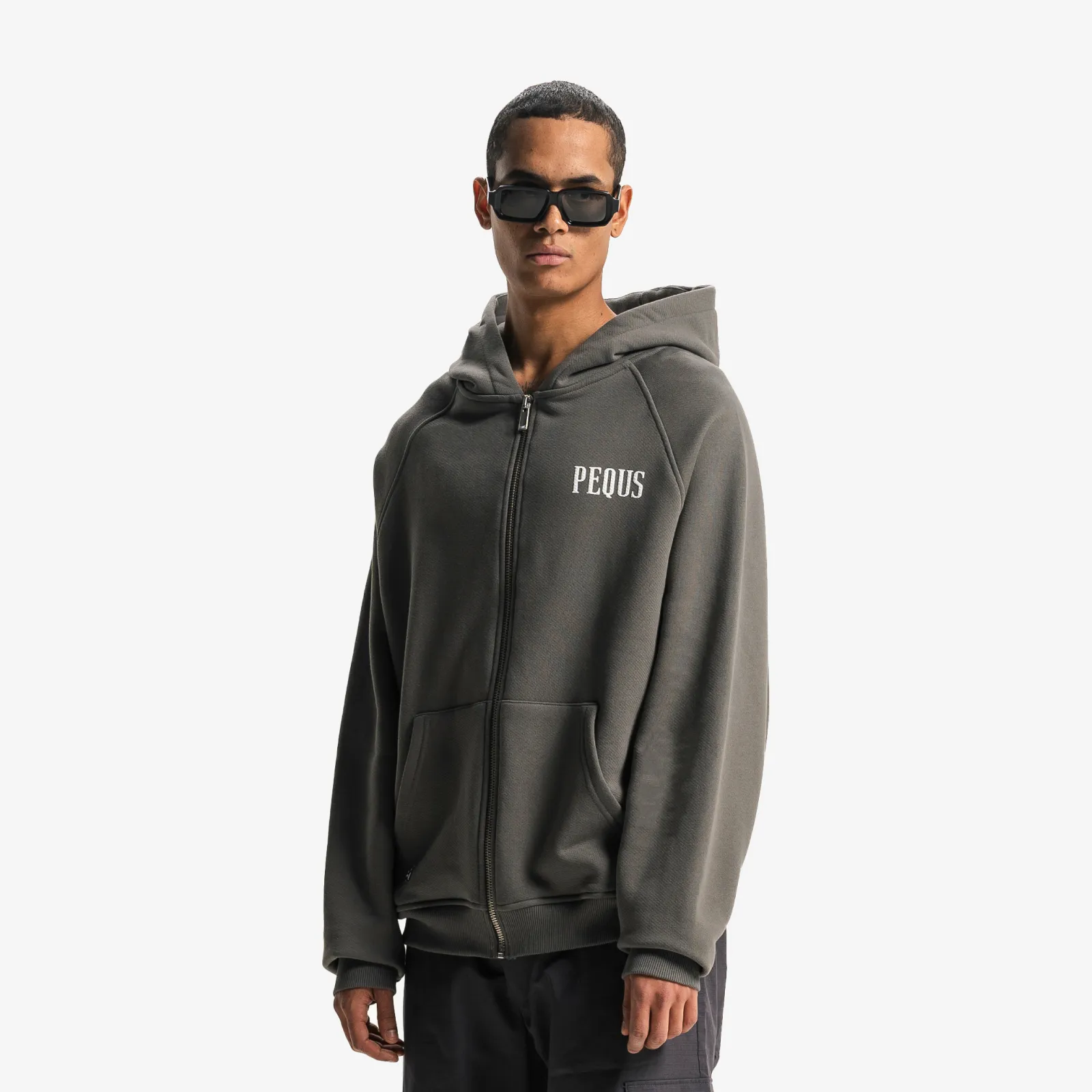 Back Logo Zip Hoodie