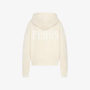 Cropped Back Logo Zip Hoodie