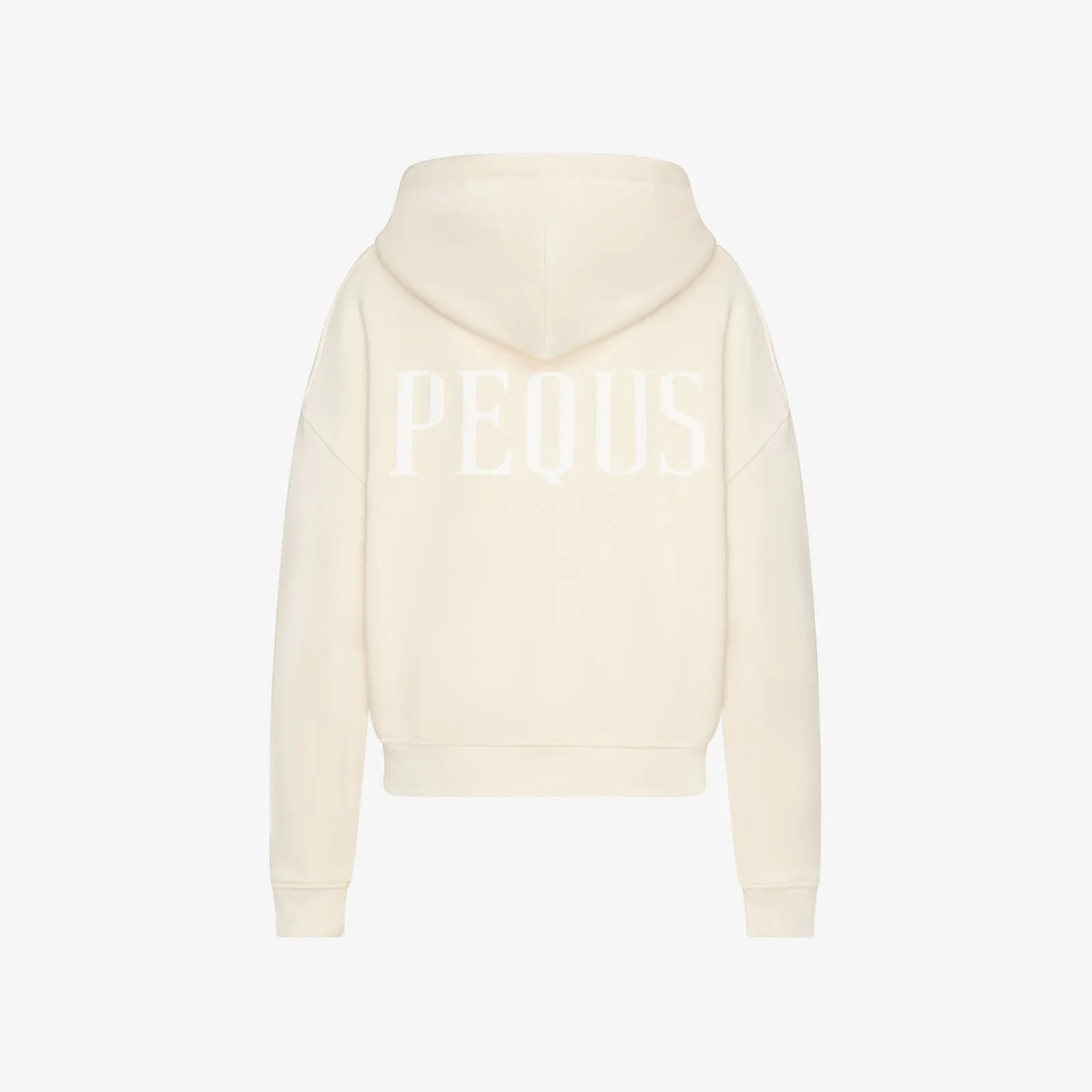 Cropped Back Logo Zip Hoodie