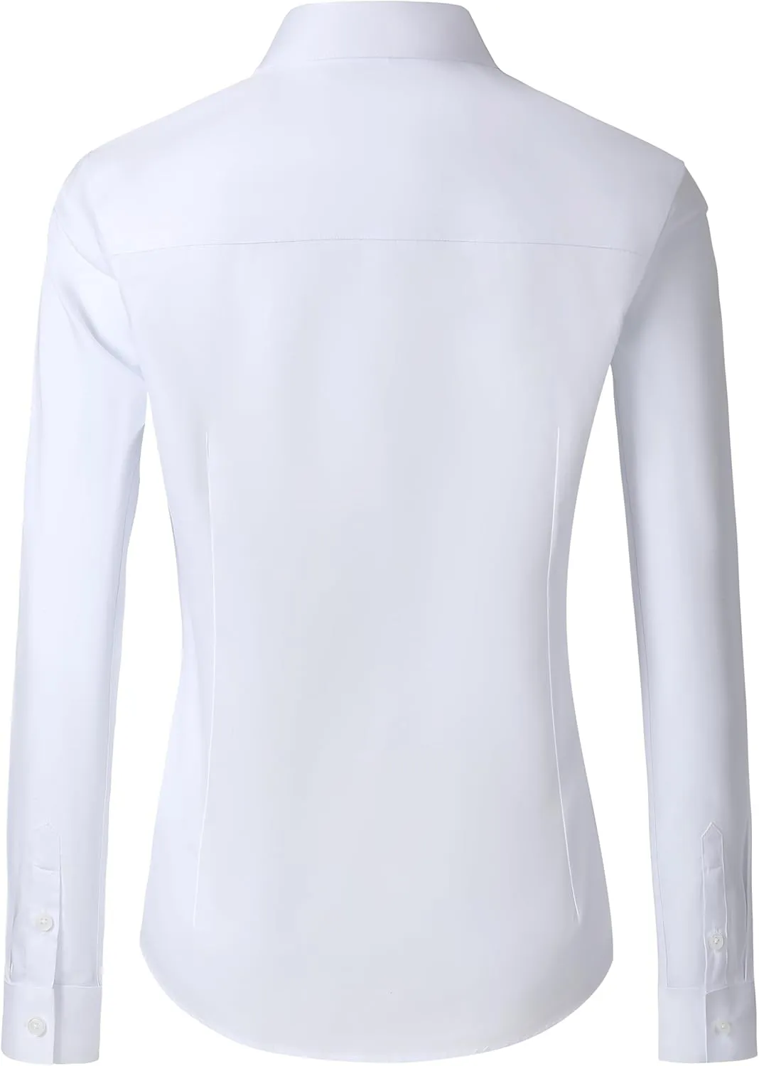 CUNLIN Womens Cotton Button Down Shirts for Women Fitted Long Sleeve Formal Dress Shirt Work Blouses Tops