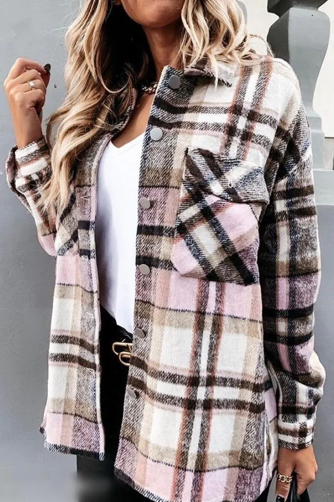 Dunnmall Casual Lapel  Button Pocket Coat