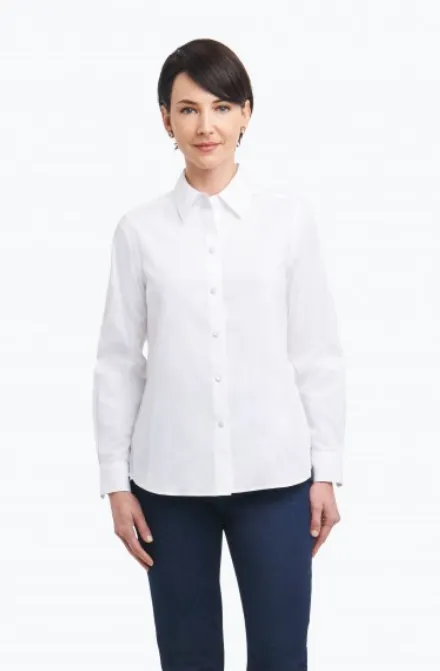 Foxcroft, Dianna 187946507  Non-Iron Pinpoint Shirt