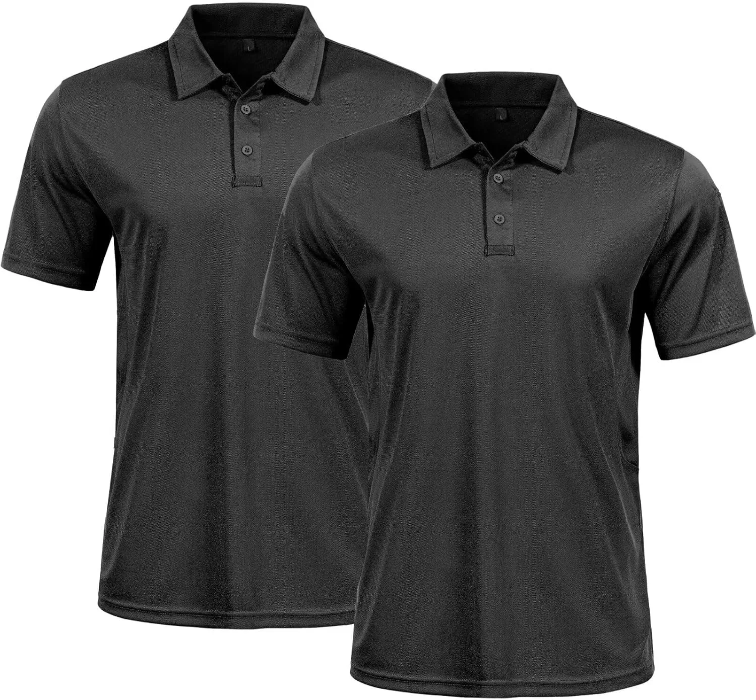 GYMELITE Men's Golf Polo Shirt Short & Long Sleeve Polo Shirts Dry Moisture Wicking Performance Outdoor Casual Collar Shirt