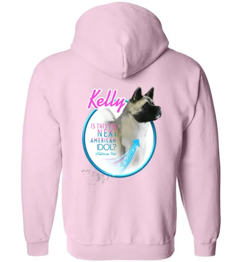 Kelly Back Only Gildan Zip Hoodie