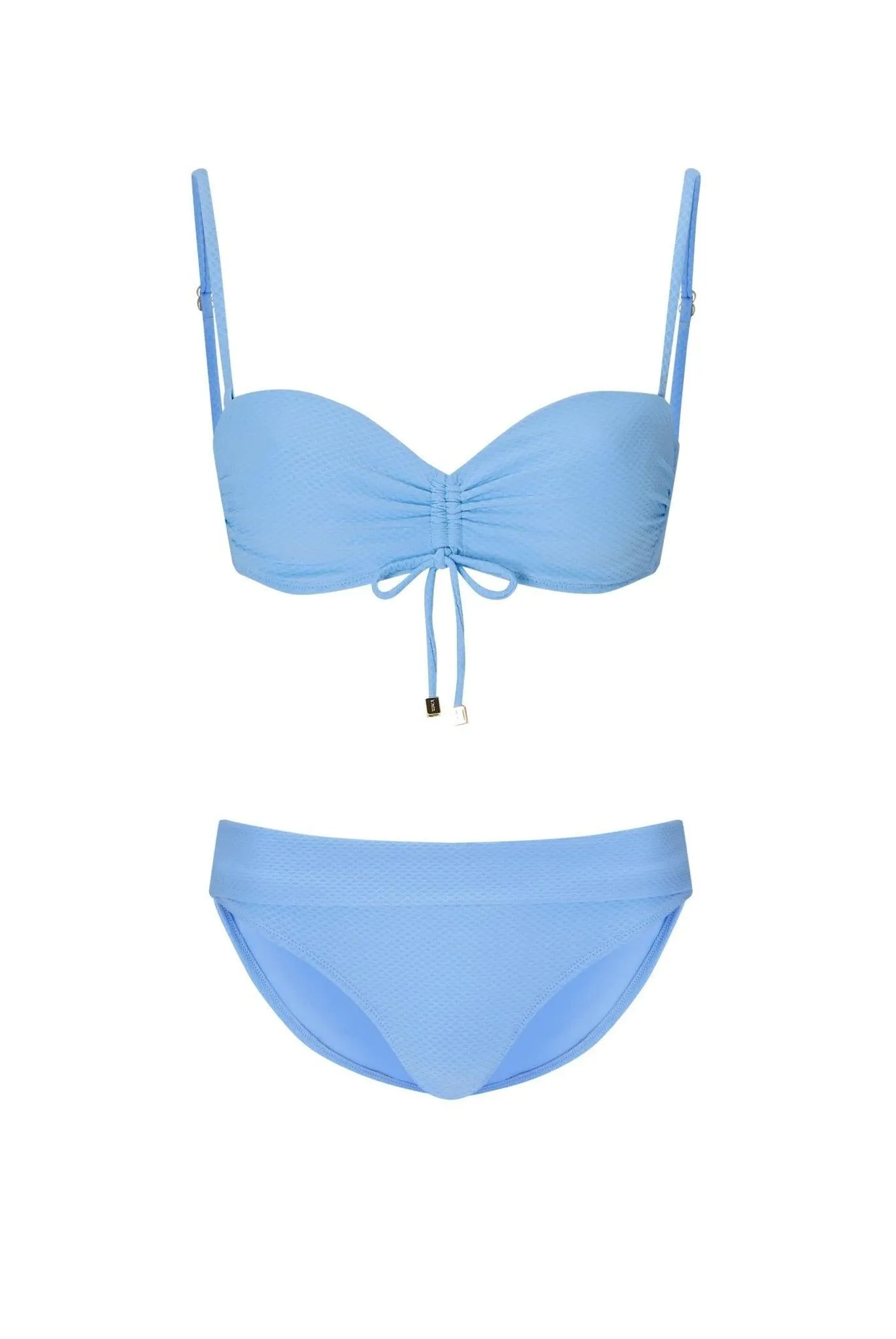Ocean Tide Ruched Bandeau Bikini
