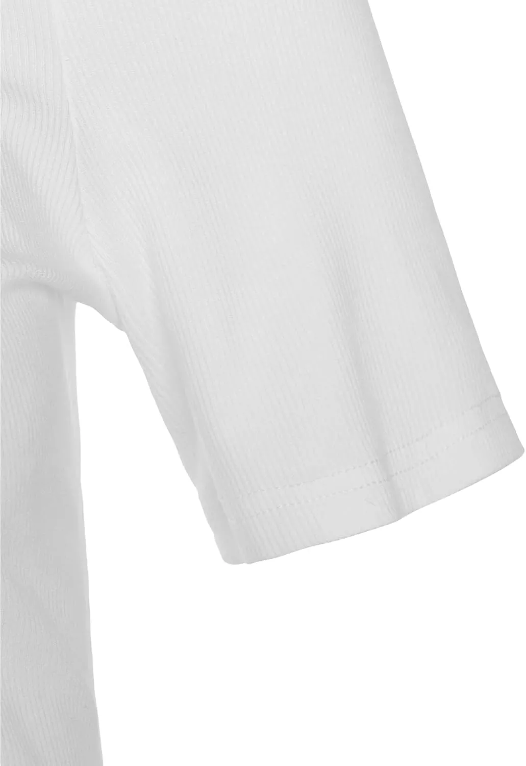Verdusa Women's 2 Pack Casual Basic Mock Neck Short Sleeve Rib Knit Work Tops