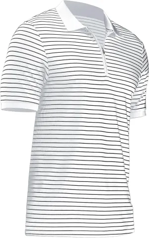 ZTN Men's Polo Shirts Short Sleeve Dry Fit Performance Moisture Wicking Zipper Golf Polo Shirts Striped Daily Casual T-Shirt